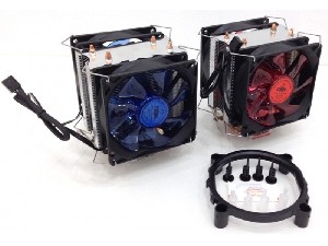 COOLER FAN DUPLO GAMER C/LUZ  P/ CPU UNIVERSAL INTEL E AMD  DX-9100D