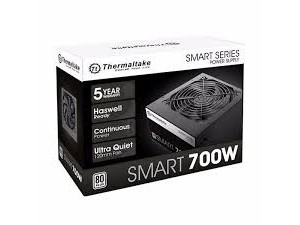 Fonte ATX Thermaltake 700W Smart Series 80 Plus, PFC Ativo