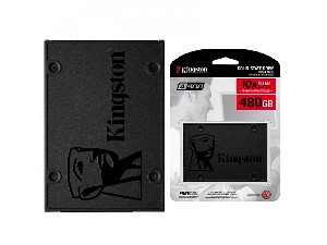 SSD Kingston 2.5´ 480GB A400 SATA III Leituras: 500MBs / Gravações: 450MBs