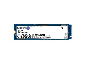 SSD 1 TB Kingston NV2, M.2 2280 PCIe, NVMe, Leitura: 3500 MB/s e Gravação: 2100 MB/s